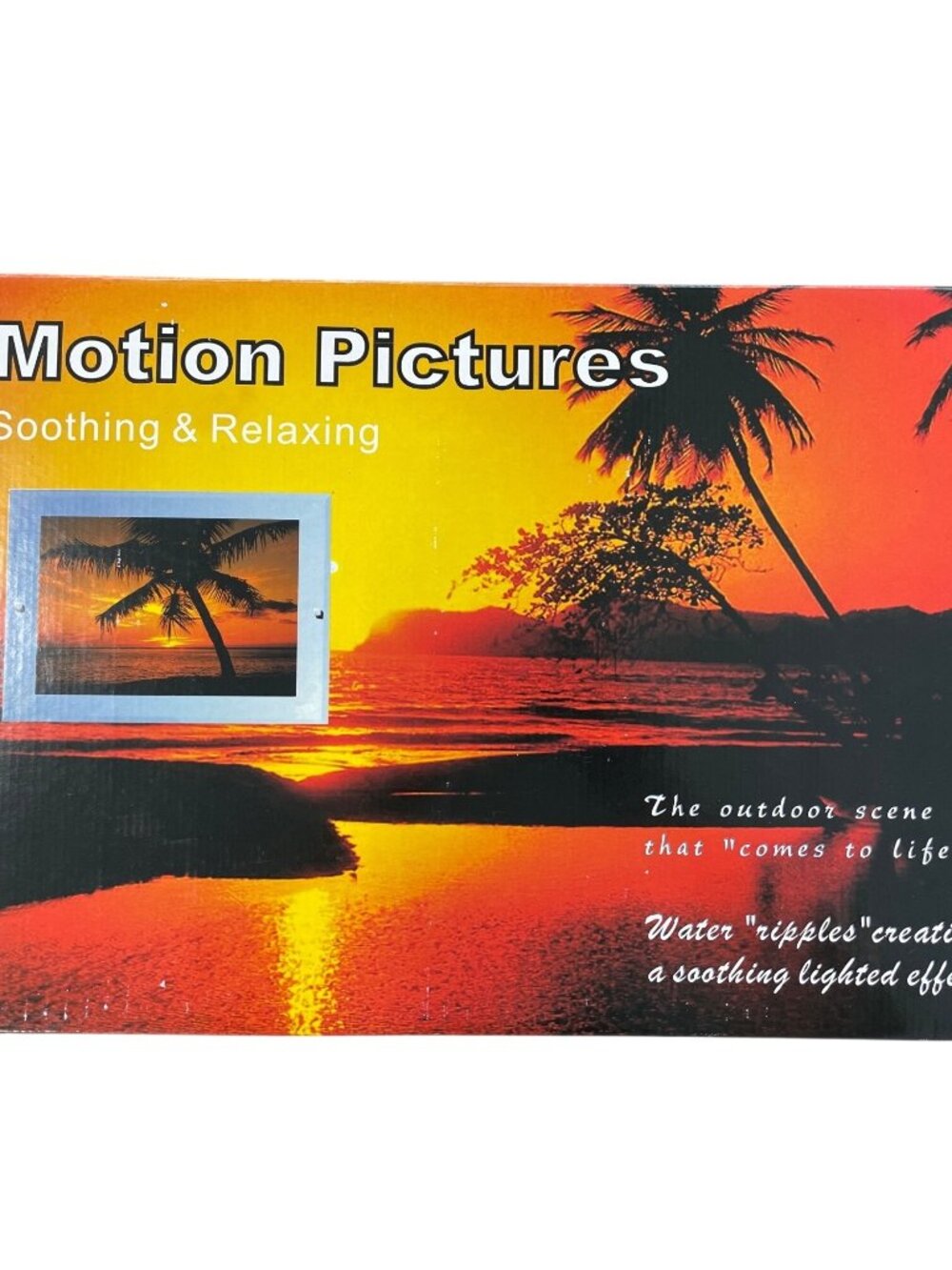 Motion Pictures Soothing and Relaxing Sunset Scene With Lighted Ripple Effect